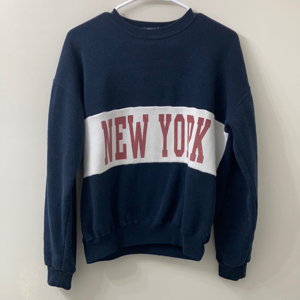 Brandy Melville New York navy sweater